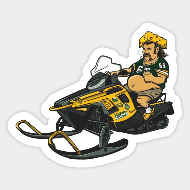 Green Bay Packers CheeseHead Super Fan Sticker by stayfrostybro